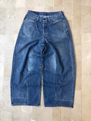 Upcycled LLW Wide leg inseam panelled Jeans - Moq ..