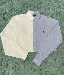 Upcycled Ralph Lauren Crop Tops Half & Half