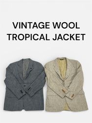 VINTAGE WOOL TROPICAL JACKET