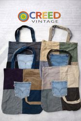 CR6479 Upcycle Levi’s Corduroy Bags