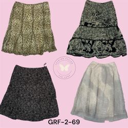 Everyday Comfort Printed Poly Skirt (GRF-2-69)