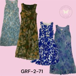 Floral Printed Poly Dress – Lightweight Casual Wea..