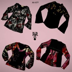 Y2K Color Storm Statement Full Sleeve Tops (AA-677..