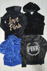 Pink  bebe velvet hoodie