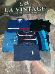 Vintage pastel 2 button polo 90s prep -Fire