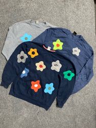 Upcycle Nike Flower Sweatshirt