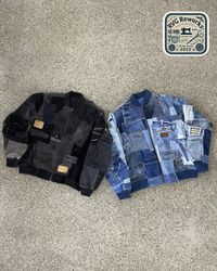 Upcycled Zero-Waste Denim Bomber Jacket