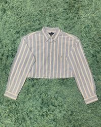 Upcycled Ralph Lauren Crop Tops Check & Stripes
