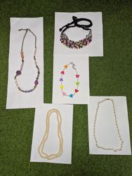 (FV-916) Trendy Handmade Beads & Pearl Necklaces f..