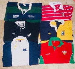 Mix vintage club rugby shirts bundle 43