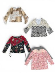 YV 227 Bluse mit vollem Ärmel 8P