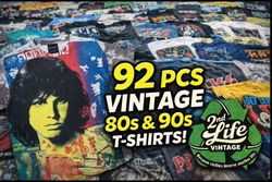 Vintage T-Shirts including  Alice Cooper, Metallic..
