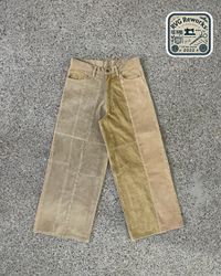 Upcycled Panelled Corduroy Trousers