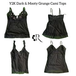 Y2K Dark & Mody Cami Tops Rw-1550