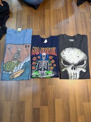 AVG-0229 Camisetas con estampado de calavera