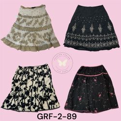 Leichter Baumwoll-Druckrock – Einfacher Alltagssti..