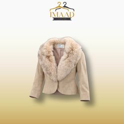 Suede shearling jacket