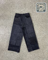 Upcycled Panelled Denim Trousers