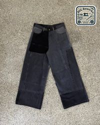 Upcycled Panelled Denim Trousers
