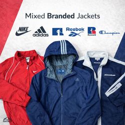 Mixed Branded Jackets Inc Nike Adidas