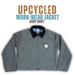 Upcycled Cropped Carhartt Detroit jacket -Moq 15pc..