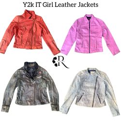 Y2K IT Girl Leather Jackets RW-1553
