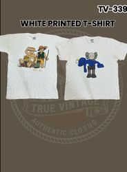 White Printed T-shirt Tv-339