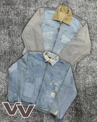 Carhartt upcycled denim jackets #11226