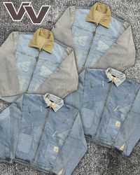 Carhartt upcycled denim jackets #11226