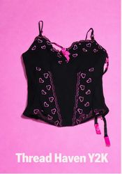 TH # 03. Y2K Satin Boned Corset