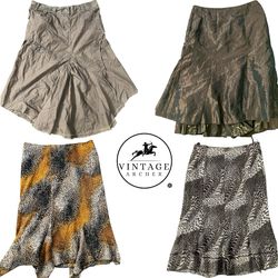 Y2K Earthy Tone Core Skirts: 10 Pcs M-9