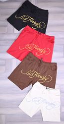 Ed Hardy Men's Embroidered Shorts
