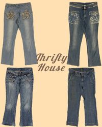 Casual Chic Y2k Flare Jeans(TH/205)