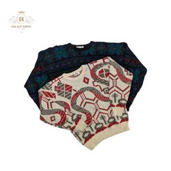Vintage Printed Sweater