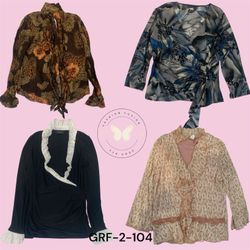 Bluse aus floralem Poly-Gewebe für Frauen – Trendi..