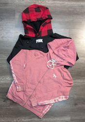 3704 - Pink Casual and full Zipper Hoodies