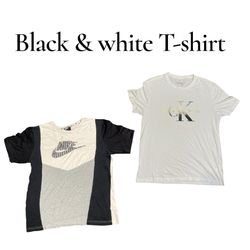 Camiseta preta e branca Mix