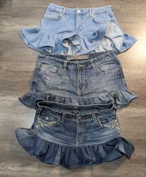 3713 - Upcycled Y2K Style Skirts