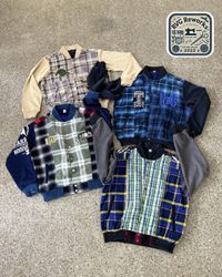 Upcycled Patchwork Varsity Jacket