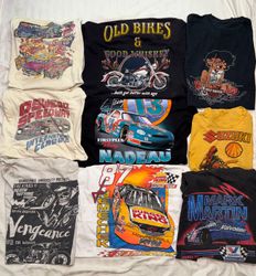 Vintage-Sportwagen-Logo-Druck-T-Shirts