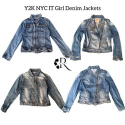 Y2K NYICT Girl Denim Jacket RW-1557