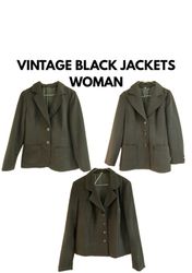Vintage black jackets women