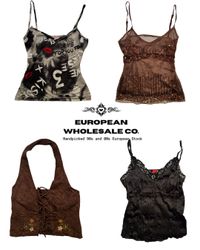 Y2K Grunge Girl Cami Tops