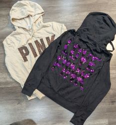 3717 - PINK, Victoria's Secret Pink Hoodies, 1/4 Z..
