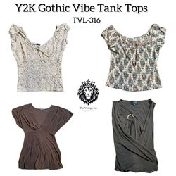 Y2K Gothic Tops (TVL-316)