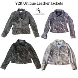 Y2K Girls Unique Leather Jackets RE-2768