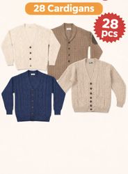 Cable knit Cardigans Y2k and Modren Mixed.