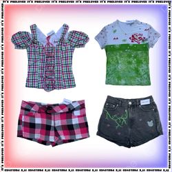 Childhood Nostalgia Set - tops, dresses, skirts (S..