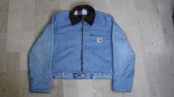 Upcycled Carhartt Denim Cropped body Jacket -Moq 2..