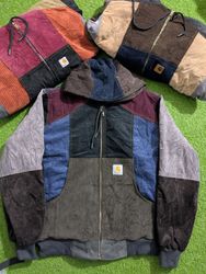 Upcycle Carhartt corduroy Hoodie jacket